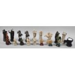 A Collection of Various Harry Potter Chess Pieces, Some with Magazines