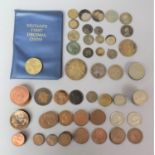 A Collection of Various Coins to Include Victorian Silver Examples, St Christopher Pendant, George