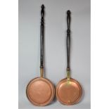 Two Copper Bed Warming Pans