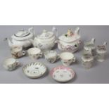 A Collection of 18th/19th Century Porcelain to Comrise English C.1830 Teapot Decorated with a Hand
