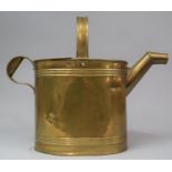 A Brass Water Can by Henry Loveridge, 33cm high