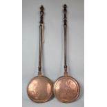 Two Copper Bed Warming Pans