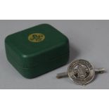 A Silver Scout's Badge with Case, "With Thanks"