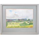 A Framed Pastel of Ludlow, 38x26cm