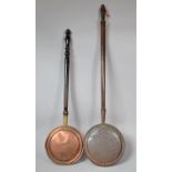 Two Copper Bed Warming Pans