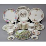 A Collection of Various China to comprise Coalport Vases, ming Rose Example, three Royal Albert