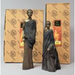 Two Boxed "Soul Journeys" Resin Figures, Masai, 25cms and 32cms High