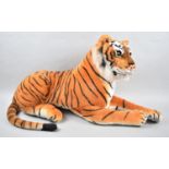 A Large Modern "Somerset" Soft Toy, Reclining Tiger, 68cm Long