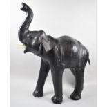 A Composition Study of a Large Elephant with Trunk in Salute, 53cm Long