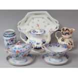 A Collection of Various 19th Century and Later China to Comprise Pair of Stone China Staffordshire