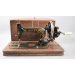 A Cased Vesta-B Vintage Sewing Machine