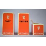 A Novelty Plastic Guinness Cruet Set, No.4794 with Original Cardboard Box