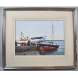 A Framed Watercolour Depicting Yachts, Signed P F Errill, 37x26.5cm