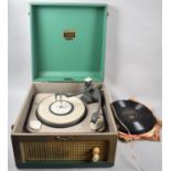 A Vintage Dansette Major Record Player Together with Small Collection of 78rpm Records