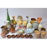 A Collection of Various Studio Pottery to Comprise Vases Vases, Jugs etc