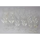 A Collection Plain Drinking Glasses to Include Royal Doulton Wine Glasses, Campaigns etc