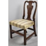 A 19th Century Mahogany Framed Queen Anne Style Side Chair