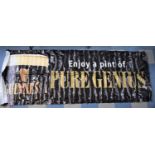 A Collection of Various Guinness and Harp Advertising Banners