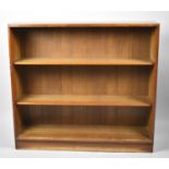 A Mid 20th Century Mahogany Two Shelf Open Bookcase, 95cm Wide