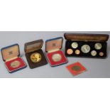 A Collection of Cased British Coins Struck to Commemorate The Silver Jubilee, 6th Feb 1977, Two