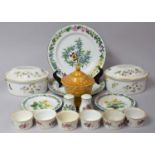 A Collection of Various Royal Worcester Dinner Wares to Include Worcester Herbs Pepper and Salt