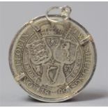 A Victorian 1899 Florin in Pendant Mount