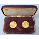 A Case Containing Two Gold Sovereigns 1958 and 1964