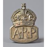 A Silver ARP Badge, London 1939