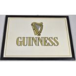 A Reproduction Advertising Mirror for Guinness, 65cm x 50cm Overall