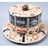 A Late Victorian/Edwardian Imari Cheese Plate and Cover, Chip to Rim