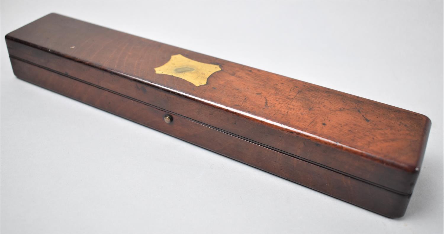 A Late 19th/Early 20th Century Mahogany Craftsmans Box Containing Ivory Scale Rules by Elliot, - Image 2 of 3