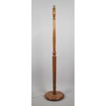 A Mid 20th Century Turned and Reeded Standard Lamp, No Light Fitting or Shade