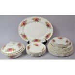 A Part Dinner Service by Myott, Rose Garden Pattern