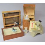 A Collection of Various Vintage Scientific Teaching Equipment to Include Boxes Soil Indicator Set,