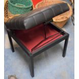 A Mid 20th Century Valet Stool by Valett with Upholstered Seat