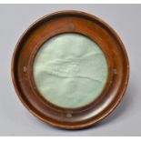 An Early 20th Century Easel Back Photo Frame with Shamrock Decoration, 12cm Diameter