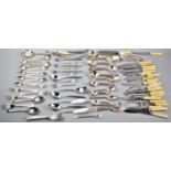 A Collection of Various Bone Handled and Silver Plated Cutlery etc