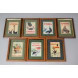 A Collection of Seven Framed Reproduction Gilroy Guinness Posters, Each 23x18cm Overall