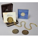 A Cased Birmingham Mint Valentine Pendant Struck to Commemorate St. Valentine's Day 1979 in 22ct