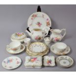 A Collection of Various Floral Pattern Ceramics to Comprise Minton Cup and Saucer, Various Pieces of
