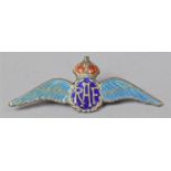 A Silver and Enamelled RAF Sweetheart Brooch