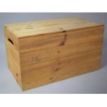 A Pine Storage Box with Removable Lid, 59cm wide