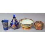 A Collection of Mid/Late 20th Century Glazed Items to Comprise Camelinaware Bottle Vase with