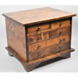 A Modern Laura Ashley Hardwood Small Chest of Four Short and Two Long Drawers, 61cm x 50cm x 49cm