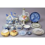 A Collection of Various Continual and English Ceramics to Comprise Two Pieces of Aynsley Orchard