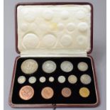 A George VI Specimen Coins Set 1937 in Red Leather Case