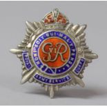 A Silver and Enamel Badge for the Royal Army Service Corps