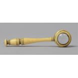 An Early 19th Century Ivory Balls Eye Magnifying Glass, 5.5cm Long