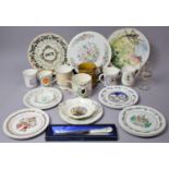 A Collection of Various Ceramics to comprise Commemorative Mugs and Tankards to include Wedgwood
