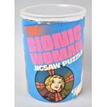 A 1970's Bionic Woman 200 Piece Jigsaw Puzzle in Tube, 14cm high